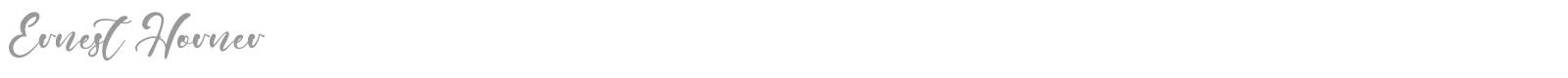 Ernest Horner font preview
